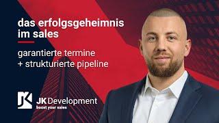 JKD Webinar 29.10.24: "Das Erfolgsgeheimnis im Sales: Garantierte Termine + strukturierte Pipeline"