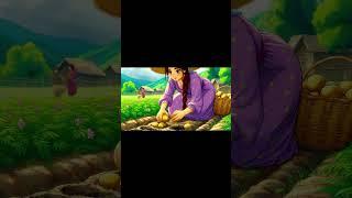 ️ Aesthetic Anime Cooking  Potato Balls + Rainy Day Harvesting  | Village Life ASMR | Ep. 24