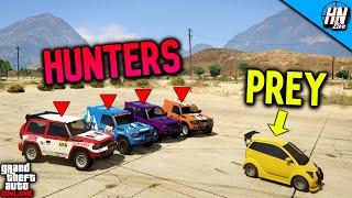 PANTO vs 4 MONSTROCITI's | GTA 5 ManHunt