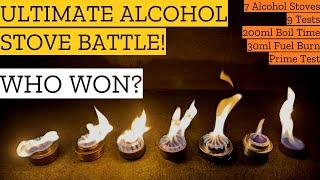 WATCH This Before You Buy An Alcohol Stove - 11 Tests - 7 Alcohol Stoves WHICH IS THE BEST ONE?