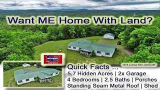 Home For Sale With Land | 5.7 Acres $139,500 Maine Real Estate Listing MOOERS REALTY