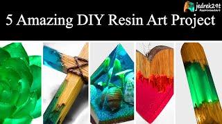 5 MOST Amazing DIY Ideas from Epoxy RESIN. SIMPLE Tutorial / Resin Art / Part 2