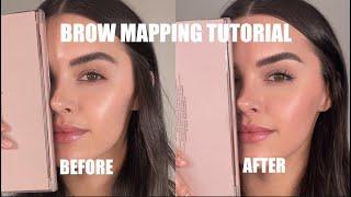 HOW TO FIX UNEVEN BROWS | BROW MAPPING 