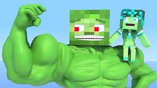 Top Minecraft Life of Muscles and love Zomma ZomBo | muscular girls and boy | Minecraft Animation