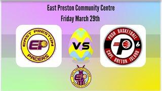 Cape Breton Push vs. East Preston Pacers Easter Classic Friday u16 boys