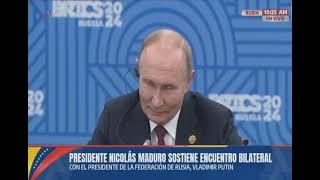 Maduro se reúne con Vladimir Putin en la Cumbre de los BRICS, 23 octubre 2024