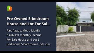 Pre-Owned 5-bedroom House and Lot For Sale in Marcelo Green Village Paranaque