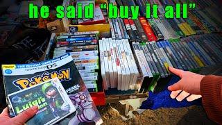 I Bought his ENTIRE table of Video Games!