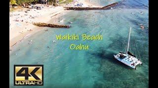 AMAZING Aerial footage of Waikiki Beach, Oahu, Hawaii December 2020!