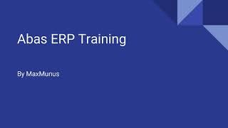 ABAS ERP Training-ABAS ERP Online Training –(ABAS ERP  Certification Tips)–ABAS ERP   Course