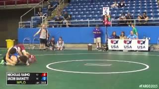 120 Champ. Round 3 - Jacob Barnett (Wisconsin) vs. Nicholas Raimo (New Jersey)