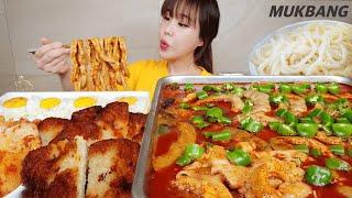 SUB) 땡초듬뿍 한우곱창전골 9인분 우동사리 당면사리도 추가해서 (Ft.소주) 먹방 Intestine hot pot 9servings REAL SOUND ASMR MUKBANG