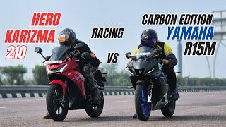 2025 Yamaha R15m Carbon Edition Vs Hero Karizma XMR 210 Drag Race