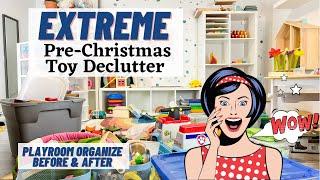 EXTREME TOY DECLUTTER | PLAYROOM & TOY ORGANIZATION | PRE-CHRISTMAS TOY ROOM PURGE @playroominspo