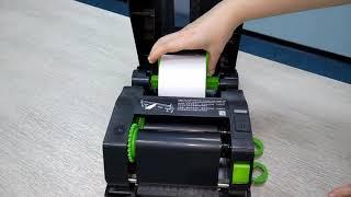 TSC TE244 TE344 Barcode Printer Setup Guide: How to Loading the Media Label Sticker Roll ?