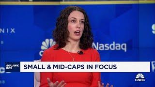 Mid-cap stocks are a better hedge in the near term than small caps, says BofA's Jill Carey Hall