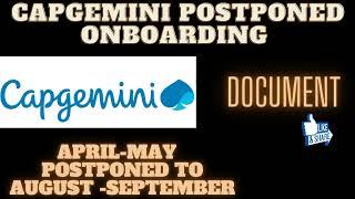 Capgemini Onboarding update|Capgemini Onboarding delayed 2023 |Capgemini new mail documents