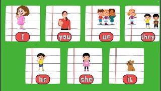 I, you, we, they, he, she, it | Subject pronouns for kids