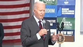 Joe Biden's ‘upset’ appearance at Kamala Harris campaign rally