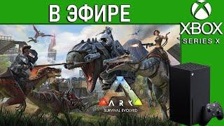 ARK Survival Evolved на Xbox series X в эфире. Первый опыт. Стрим.