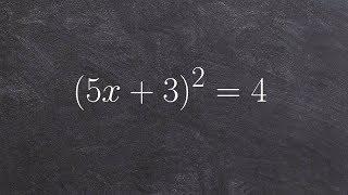 Finding the solutions to a binomial squared - Online Tutor