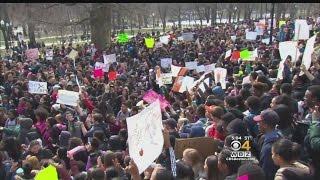 Boston Public School Students Walk Out Of Class To Protest Budget Cuts