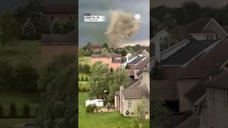 Tornado Suddenly Touches Down, Grinds up Buildings