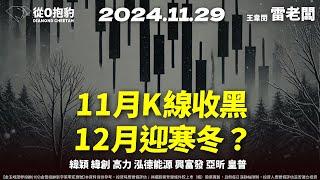 【尾盤被倒灌，11月慘收黑K，12月還有希望嗎？高力昨天分析今噴出！現在還能看營建股？】20241129 雷老闆《從0抱豹》EP236｜緯穎 緯創 高力 泓德能源 興富發 亞昕 皇普