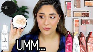 TESTING NEW ELF COSMETICS PRODUCTS | Cleansing cloud, bite size face duo & more!