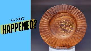 Unexpected Twist: Turning A Walnut Bowl With Epoxy Fill!