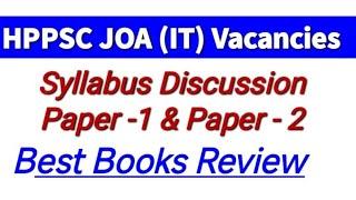 HPPSC Shimla JOA (IT) Syllabus Discussion ।। JOA (IT) New Vacancies