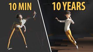 10 Minutes vs. 10 Years of Animation