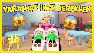  YARAMAZ İKİZ BEBEKLERİMİZ OLDU  ROBLOX KOMİK AİLE HİKAYESİ