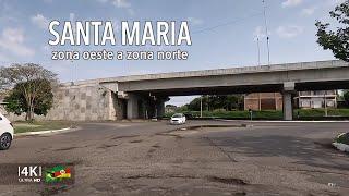 Dirigindo da Zona Oeste à Zona Norte de Santa Maria - Rio Grande do Sul | Bairros Parte 1