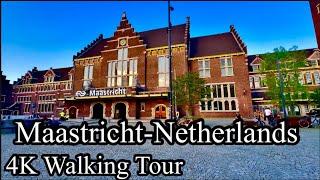 Maastricht The Historic City Centre - Netherlands | 4K Walking Tour