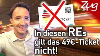 49 Euro Ticket im RE nicht gültig?