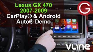 Add wireless CarPlay & Android Auto to Lexus GX 470 2007 2008 2009 using GROM VLine VL2 System LEX5