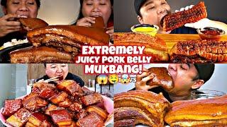 How Mukbangers Around The World Eat The JUICIEST PORK BELLY!