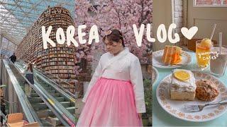 korea vlog  hongdae cafe hopping & shopping for stationery, clothes, & makeup in seoul