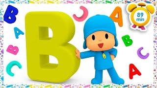  POCOYO IN ENGLISH - Learn The Alphabet With Pocoyo [89 min] Full Episodes |VIDEOS & CARTOONS