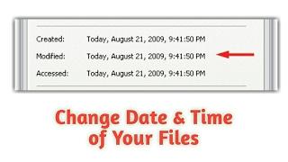 How To Change Date Modified Timestamp of Any Files