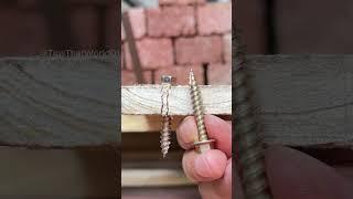 How to Use Screws Properly Without Splitting Wood! #woodworking #diy #shorts