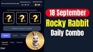 Rocky Rabbit Daily Combo 18 September | Rocky Rabbit Daily Combo Card Today