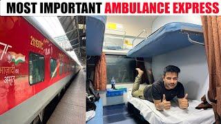 Bed rolls and curtains are back Special journey in Nagpur - Jabalpur Ambulance Express