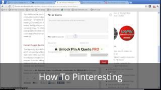 How To Pinteresting