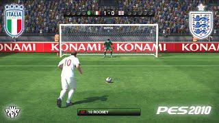 PES 2010 | PENALTY SHOOT OUT | ITALY VS ENGLAND