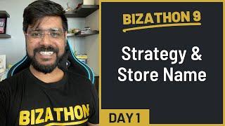 Bizathon 9 · Day 1 · Strategy & Store Name  (US Shopify Dropshipping)