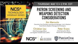 Patron Screening and Weapons Detection Considerations