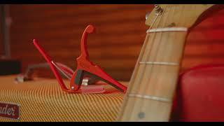 Fender x Kyser Quick-Change Electric Guitar Capo Fiesta Red