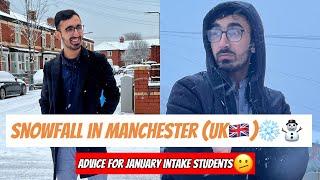 Heavy Snowfall in Manchester UK | Advice for January intake students |